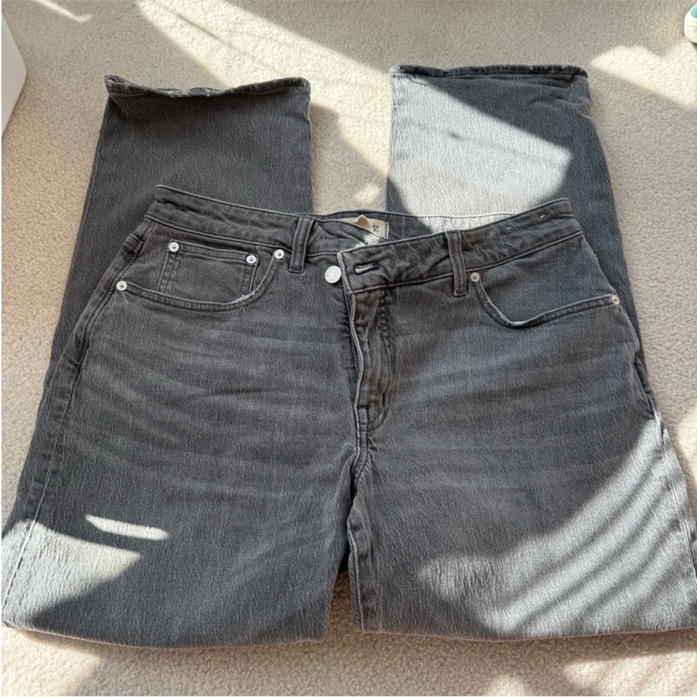 Madewell Women's Charcoal 90s Straight Jeans